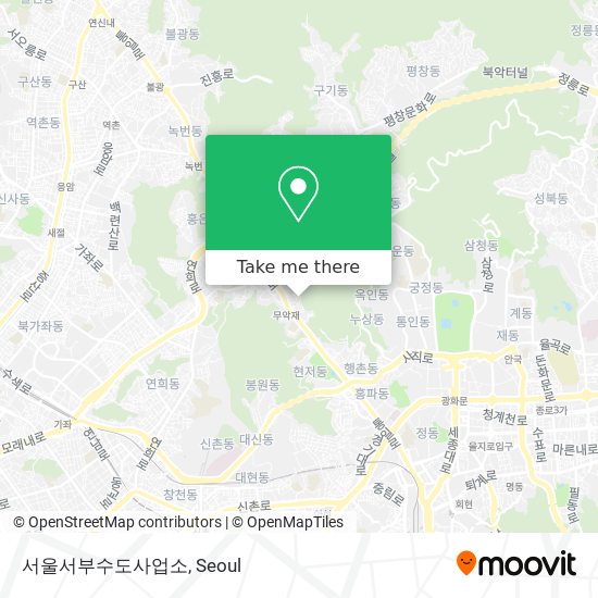 서울서부수도사업소 map