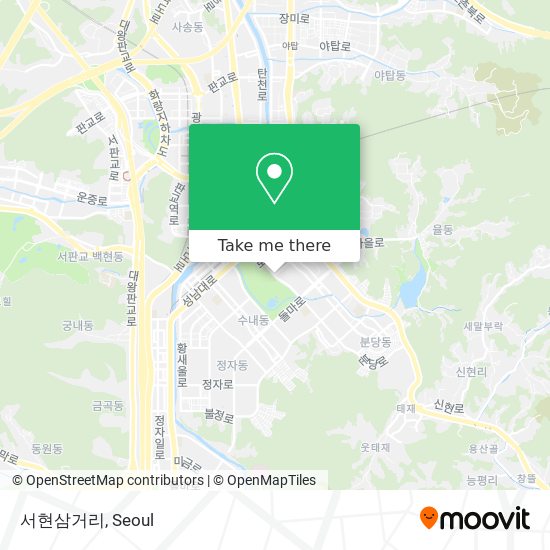 서현삼거리 map