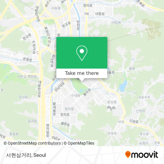 서현삼거리 map
