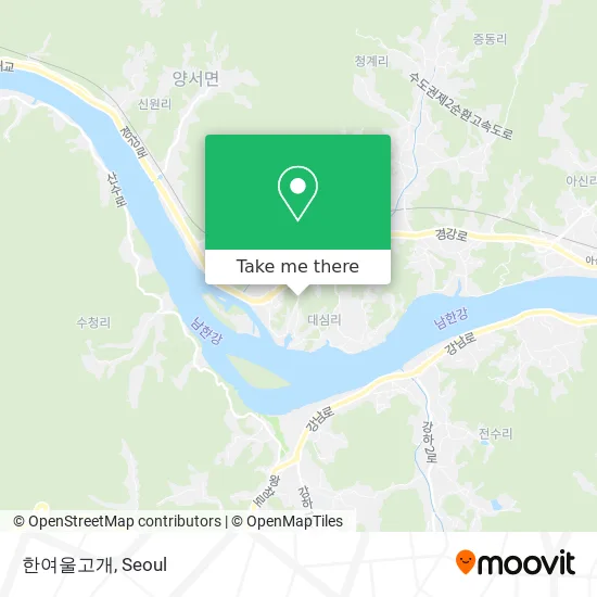 한여울고개 map