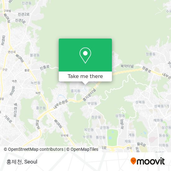 홍제천 map