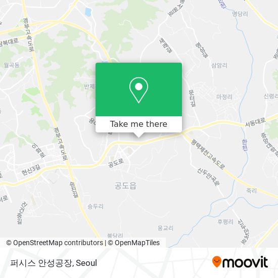 퍼시스 안성공장 map