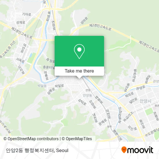 안양2동 행정복지센터 map