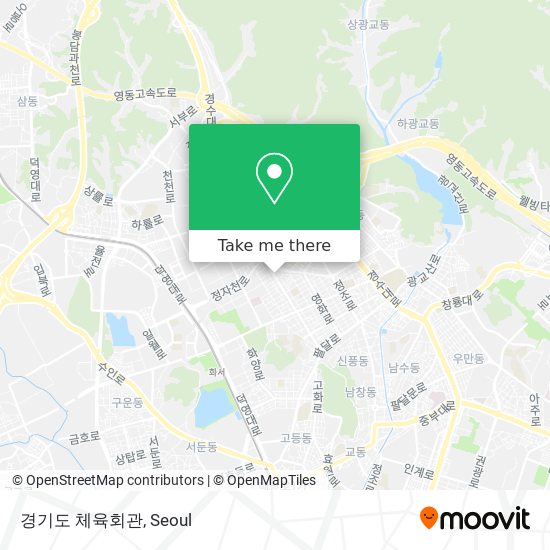경기도 체육회관 map