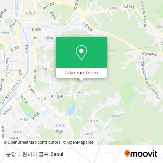 분당 그린피아 골프 map