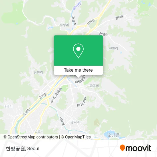 한빛공원 map