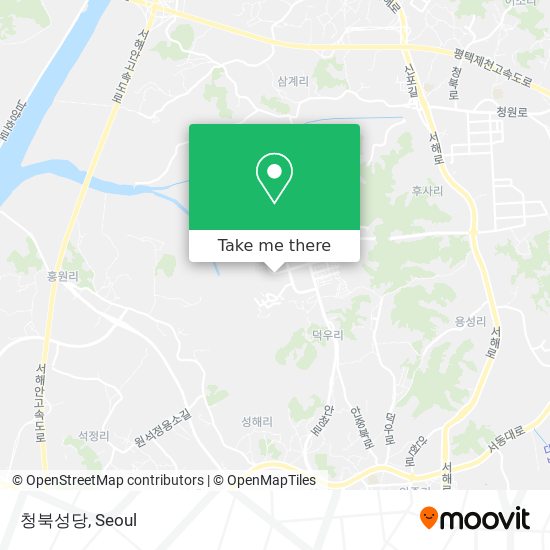 청북성당 map