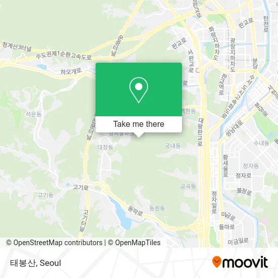 태봉산 map