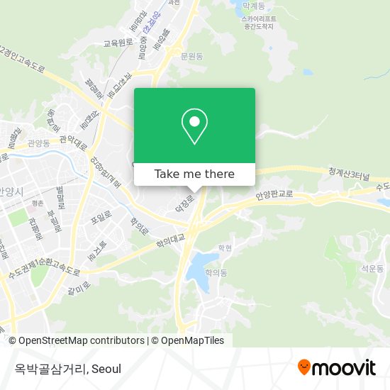 옥박골삼거리 map