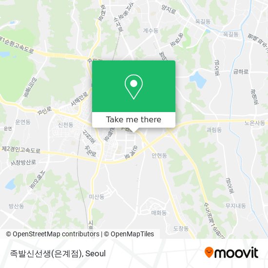 족발신선생(은계점) map