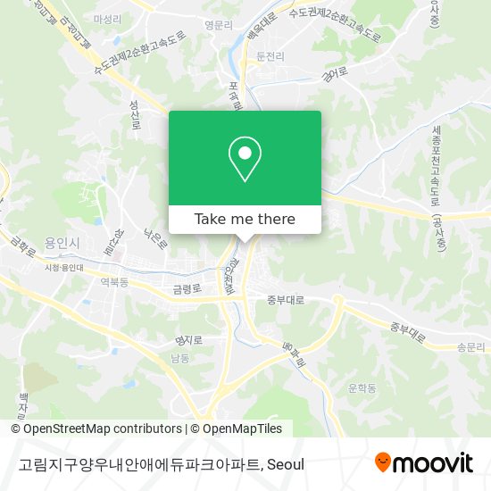 고림지구양우내안애에듀파크아파트 map