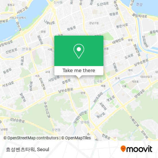 효성벤츠타워 map