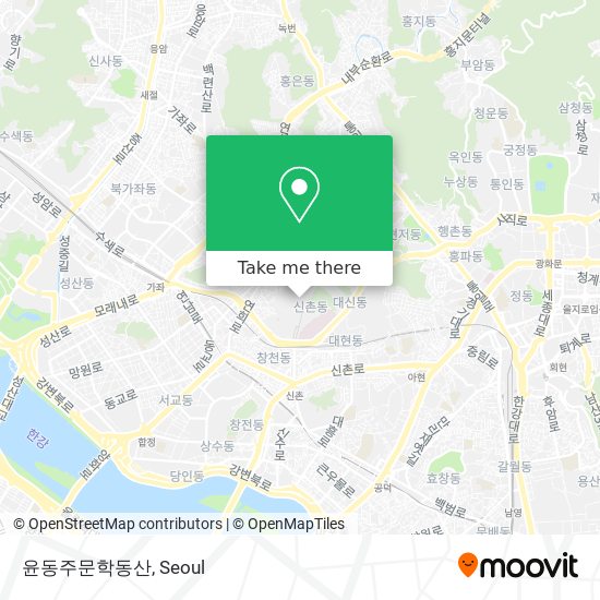 윤동주문학동산 map