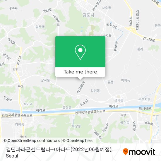 검단파라곤센트럴파크아파트(2022년06월예정) map