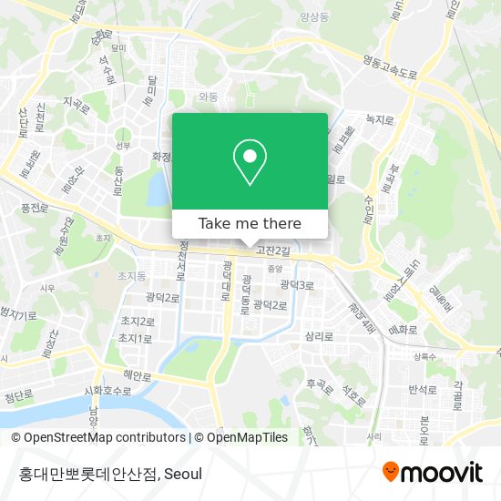 홍대만뽀롯데안산점 map