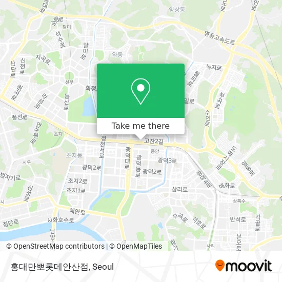 홍대만뽀롯데안산점 map
