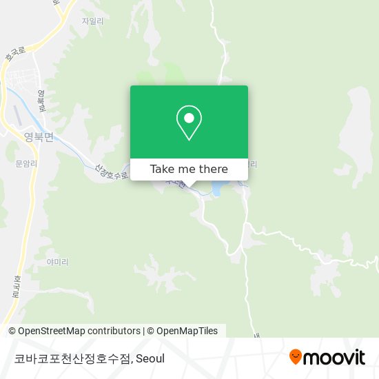 코바코포천산정호수점 map