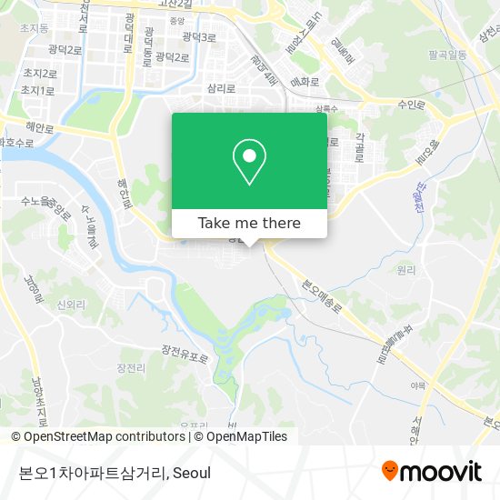 본오1차아파트삼거리 map