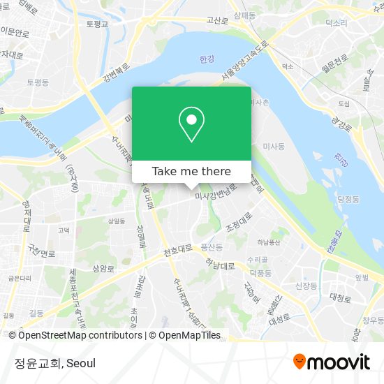 정윤교회 map
