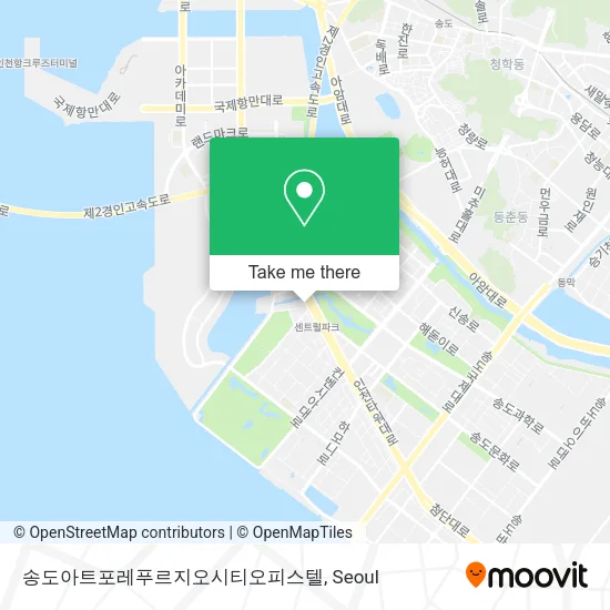 송도아트포레푸르지오시티오피스텔 map