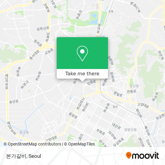 본가갈비 map