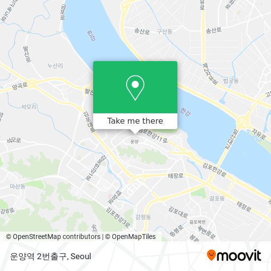 운양역 2번출구 map