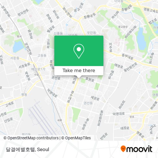 달결에별호텔 map