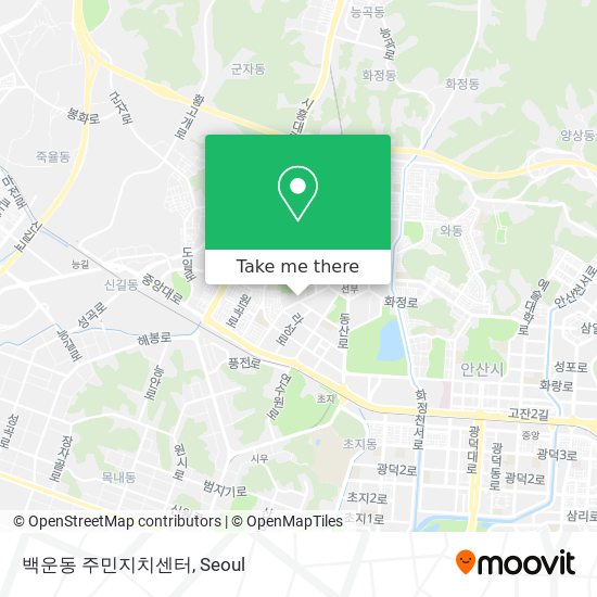 백운동 주민지치센터 map