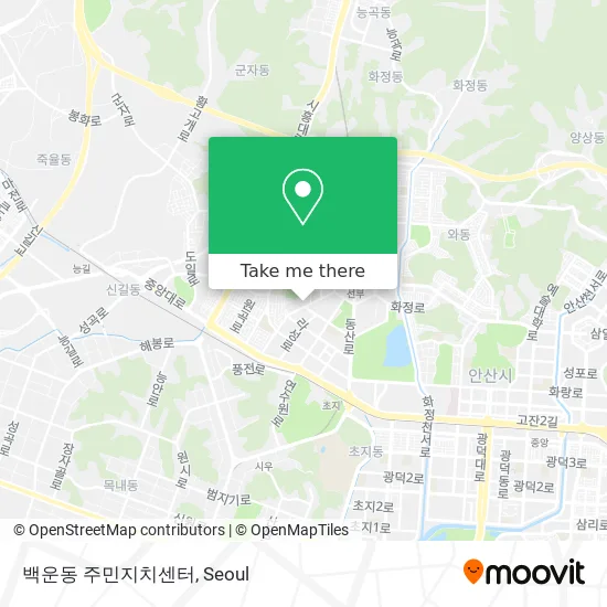 백운동 주민지치센터 map