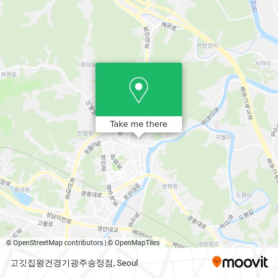 고깃집왕건경기광주송정점 map