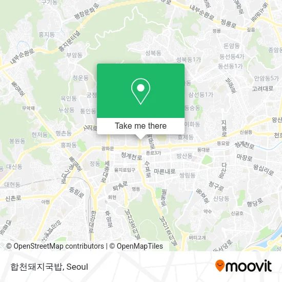 합천돼지국밥 map