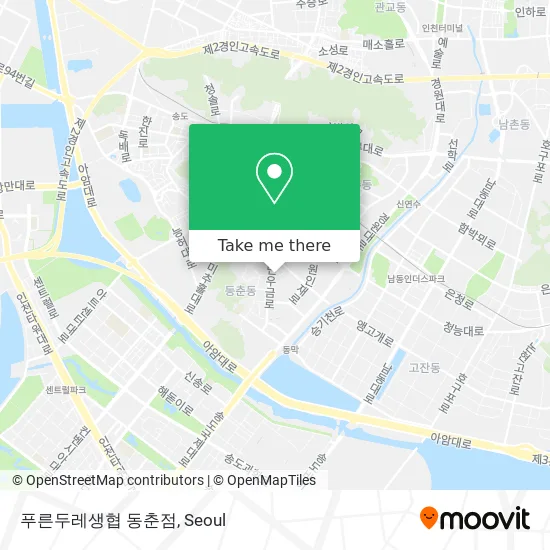 푸른두레생협 동춘점 map