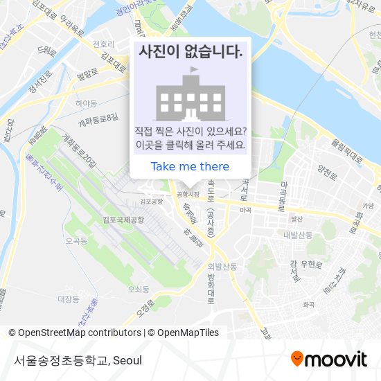 서울송정초등학교 map