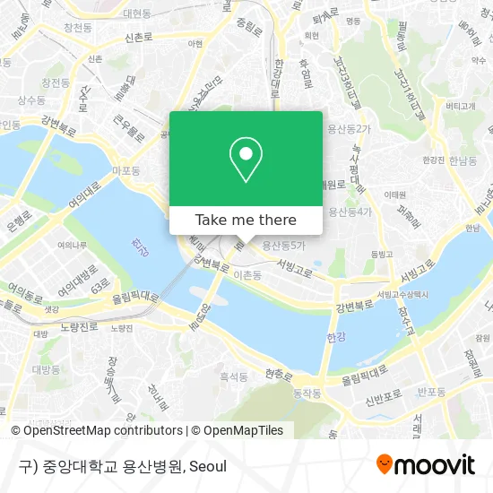 구) 중앙대학교 용산병원 map