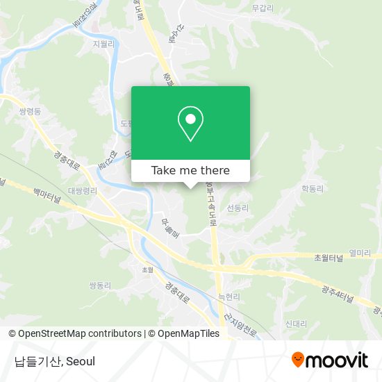 납들기산 map