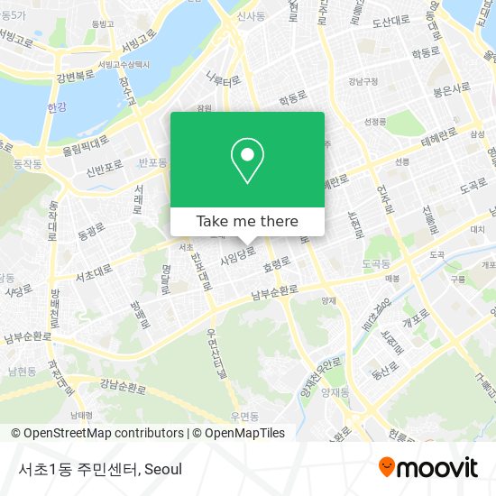 서초1동 주민센터 map