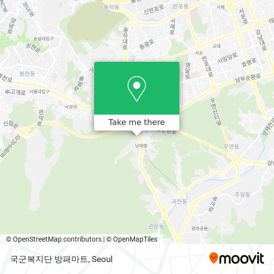 국군복지단 방패마트 map