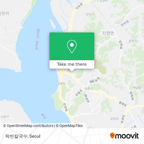 락빈칼국수 map