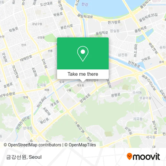 금강선원 map