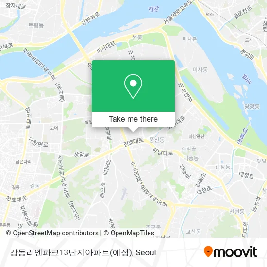 강동리엔파크13단지아파트(예정) map