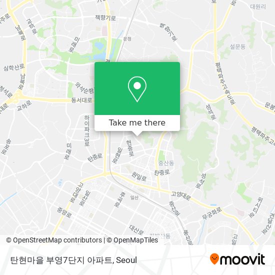 탄현마을 부영7단지 아파트 map