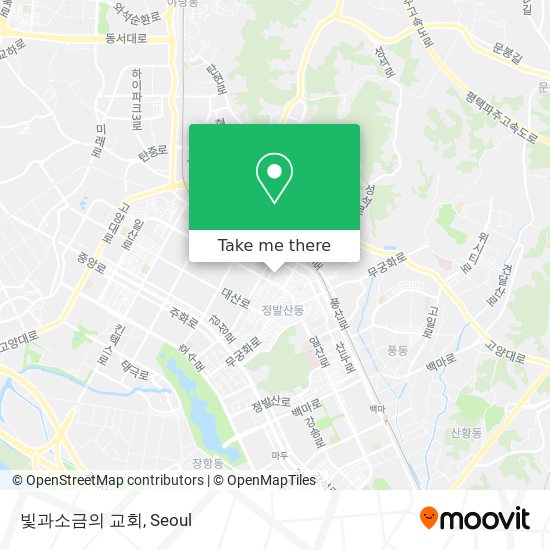 빛과소금의 교회 map