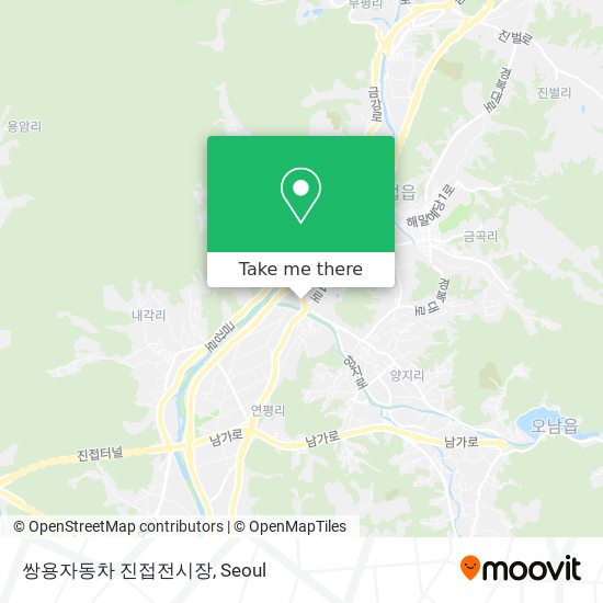 쌍용자동차 진접전시장 map