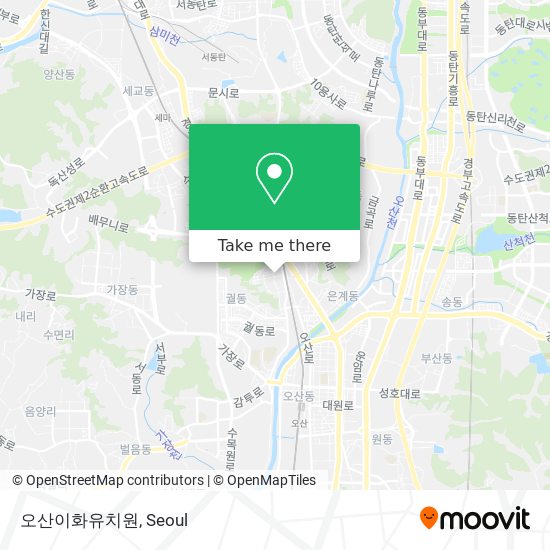오산이화유치원 map