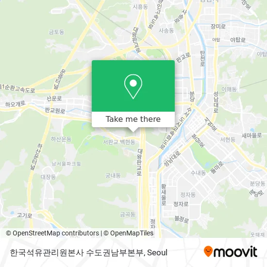 한국석유관리원본사 수도권남부본부 map