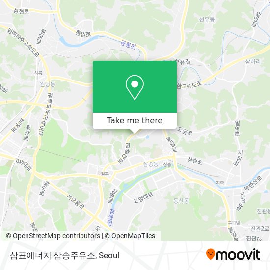 삼표에너지 삼송주유소 map