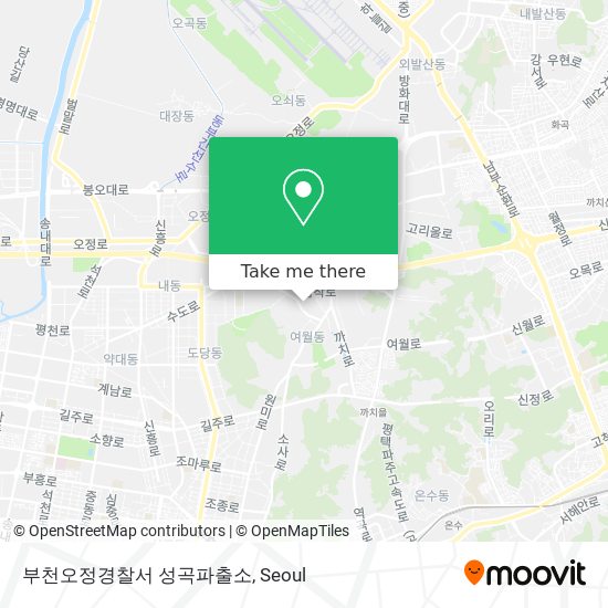 부천오정경찰서 성곡파출소 map