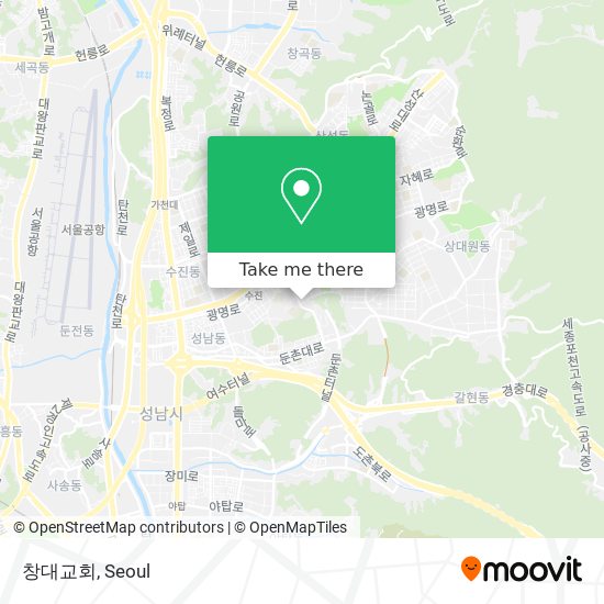 창대교회 map
