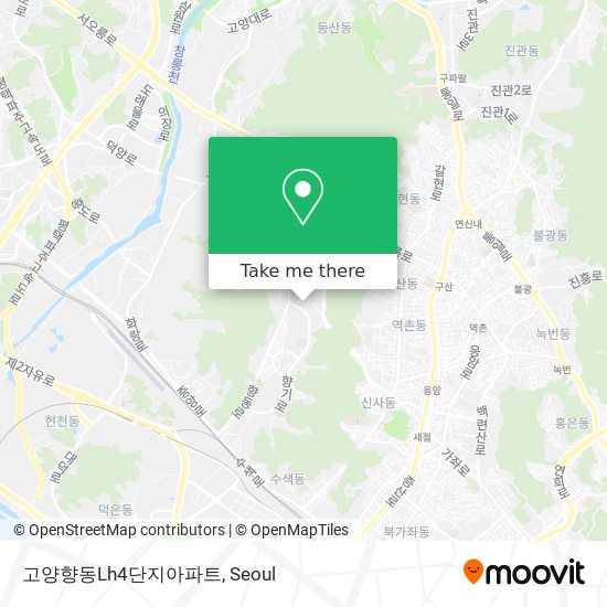 고양향동Lh4단지아파트 map