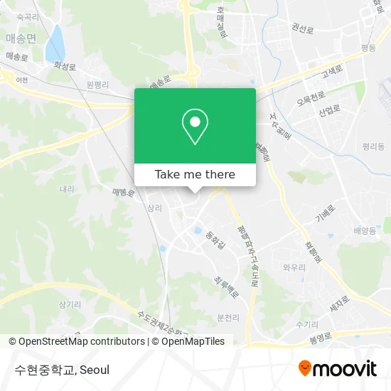 수현중학교 map